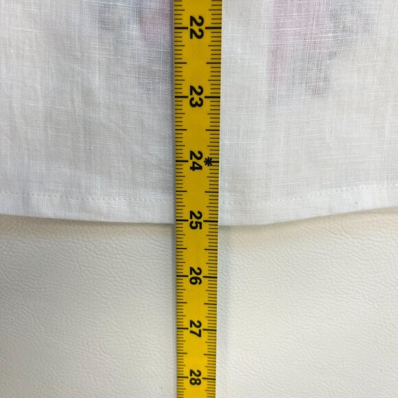 NWOT Boden Embroidered Floral White Linen Top Shirt Blouse Sz 10 - Picture 15 of 16